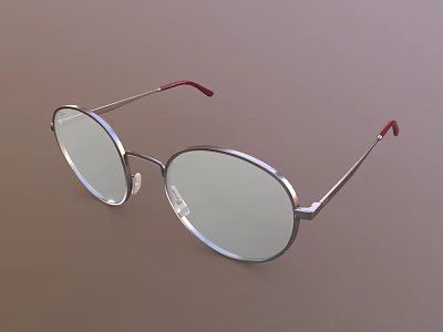 Elegant Jewelry Design With Silver Frame And Red Accent Details For Fashionable Look 3d model