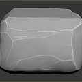 White Cracked Stone Sarcophagus With Blue Glowing Number One And Eye Symbols