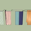 Pleated Curtains In Green Pink Teal Navy And Brown For Home Windows
