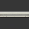 Modern White Air Conditioner Fan With Sleek Grille Design For Home Use
