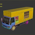 Small truck small box cargo transport vehicle small transport vehicle van vehicle realistic 3d model