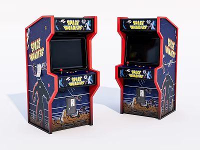 Space Warriors Arcade Machines Classic Entertainment Appliances For Game Rooms 3d model