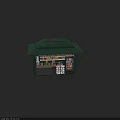 Green Commercial Retail Kiosk With Multiple Shelves Counter And Product