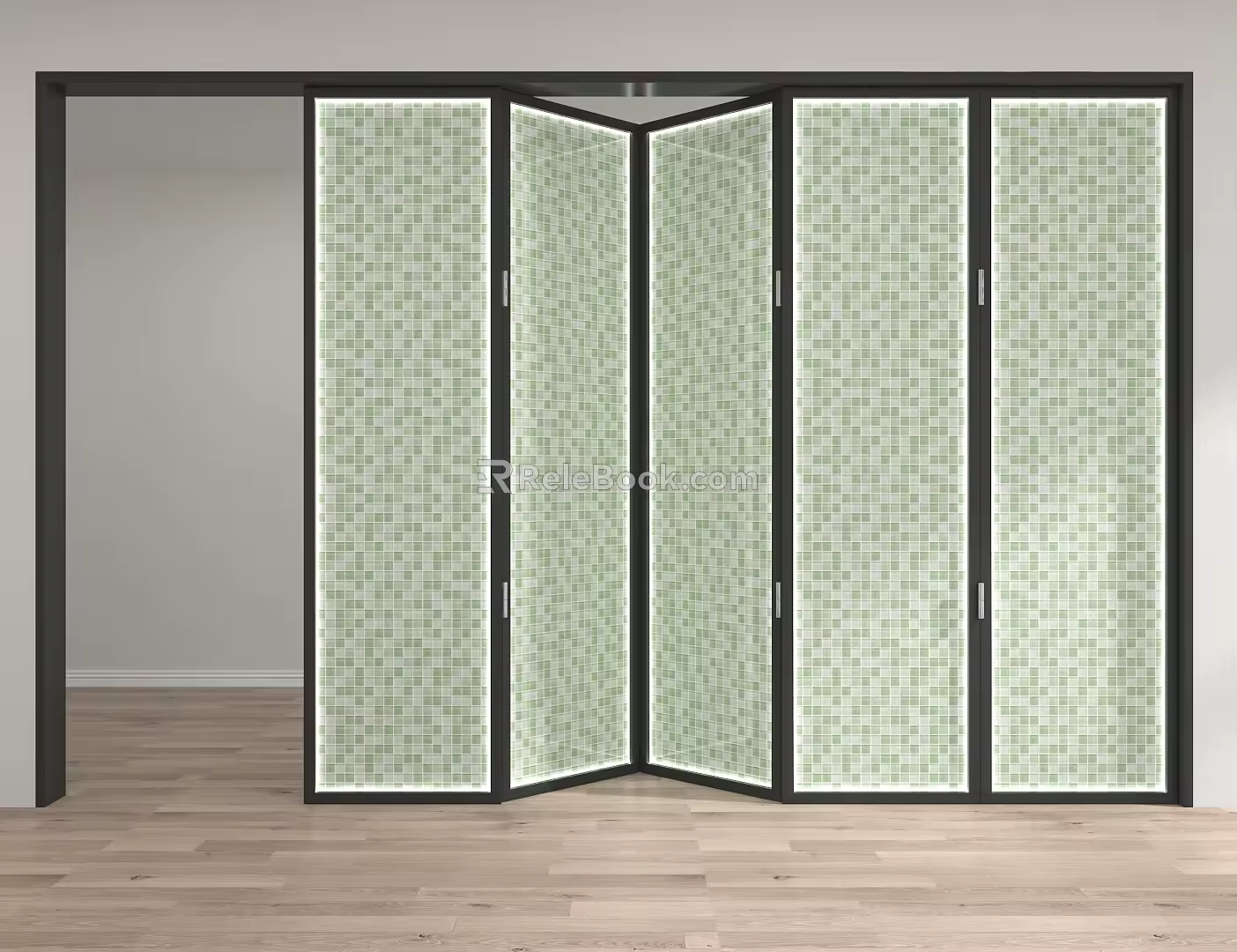 folding door model 3d model