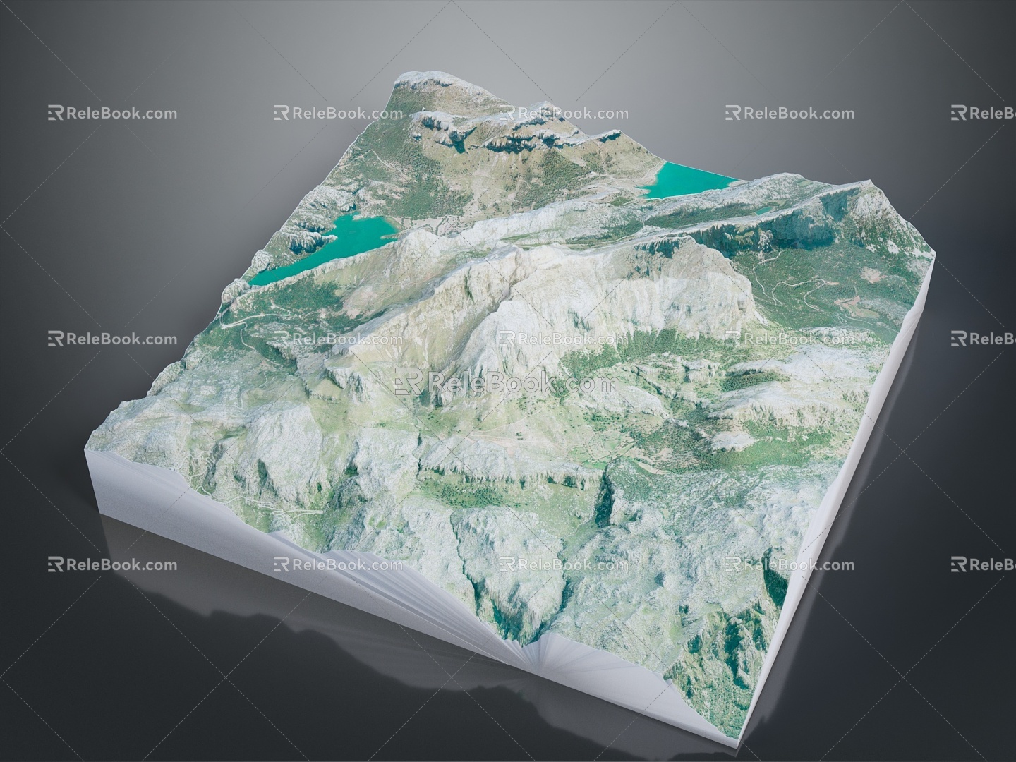 Geography, topography, mountain shape, ridge, ridge, valley, mountain range, canyon, geomorphology, mountain peak, mountain body 3d model