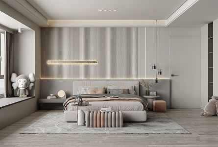 Modern Bedroom 3d model