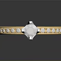 Elegant Luxury Gold Ring Design With Central Diamond And Side Stones