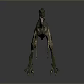 Realistic Velociraptor 3D Model Standing Pose With Open Mouth And Detailed Skin