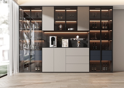 Wine Cabinet 3d model