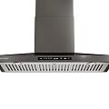 Samsung Modern Kitchen Range Hood Appliance With Black Finish And Control Panel