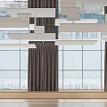 Modern Dance Room Multi-function Activity Room 3d model