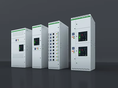modern power distribution cabinet schneider power distribution cabinet 3d model
