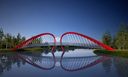 The Modern Bridge 3d model