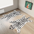 Tiger Skin Carpet Children's Carpet Animal Carpet 3d model