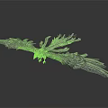 Silver Eagle Sculpture With Spread Wings Intricate Feather Details And Green Accents