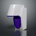 Modern White And Purple Wall Mounted Liquid Soap Dispenser For Home Use