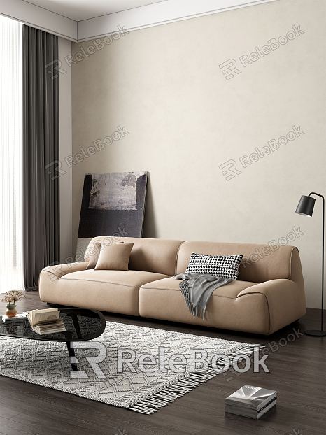 modern double sofa sofa model