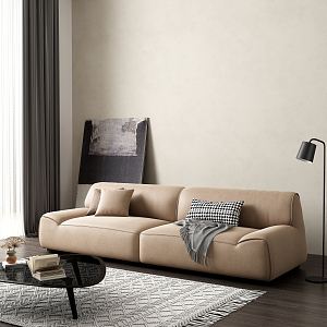 modern double sofa 3d model