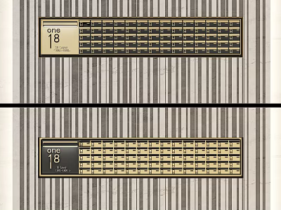 Modern Public Facility Elevator Control Panel With Floor Number Buttons And 3d model