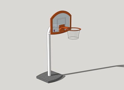 Outdoor basketball stand 3d model