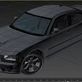 Stylish Dark Gray Muscle Car With Sporty Exterior Design And Shiny Alloy Wheels