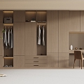 Modern Wardrobe Modern Light Luxury Wardrobe Modern Bedroom Wardrobe Cloakroom Wardrobe Finished Wardrobe 3d model