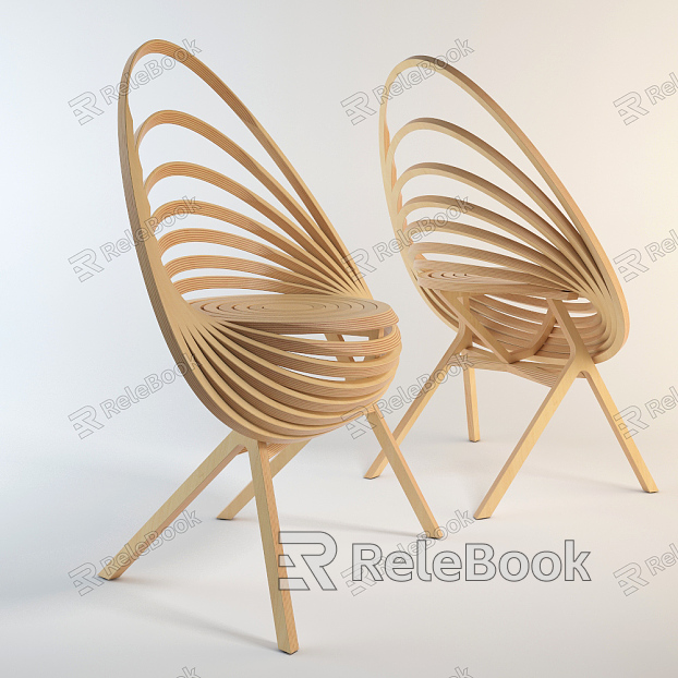 Modern single chair chair model