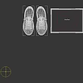 Red Canvas Shoes With Just Walk Away Printed Shoe Box Design Style