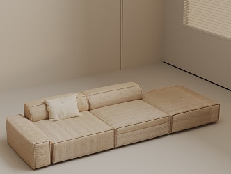 Three-seat sofa 3d model