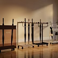Different Designed Umbrella Racks With Cabinet Style Multi Tier And Wheeled For Indoor Home Use