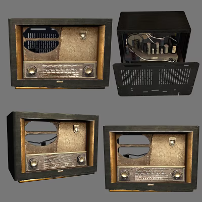 Industrial LOFT Radio 3d model