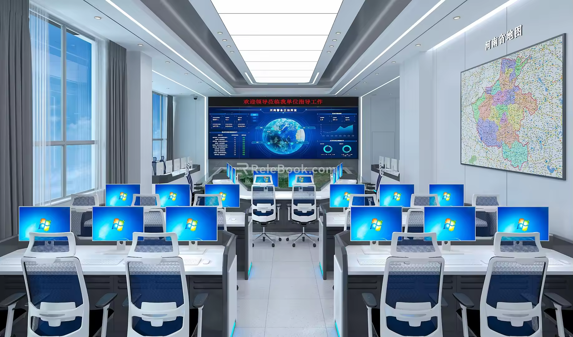 Command and Monitoring Room 3d model