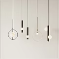 Modern Pendant Lights With Circular Frames And Cylindrical Shapes In Minimalist Design