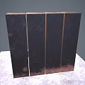 Rusty Metal Lockers With Colorful Stickers Graffiti And Open Compartments