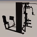 Multifunctional Home Gym Fitness Equipment With Seated And Pull Down Training Functions