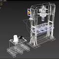 Industrial Hydraulic Press Equipment With Metal Frame Control Panel And Hydraulic System Pallet