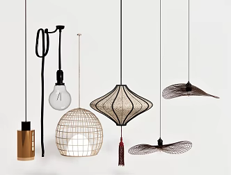 Modern Chandelier Reading Chandelier Art Chandelier Edison Chandelier Glass Chandelier Fan-shaped Chandelier 3d model