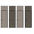 Modern Interior Hinged Doors With Different Wood Grain And Smooth Surface Designs 3d model