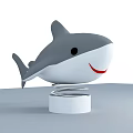 Shark Shaped Toy Figurine With Multiple Angles Dimensions And Color Options 3d model