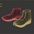 Black High Top Shoes With White Soles And Modern Sleek Design