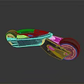 Futuristic Concept Car With Sleek Aerodynamic Design And Two Large Wheels