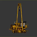 Yellow Crawler Crane With Tracks Boom And Heavy Duty Construction Use