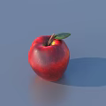Ripe Juicy Red Apples Whole and Sliced on Gray Surface