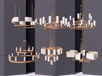 New Chinese Chandelier 3d model