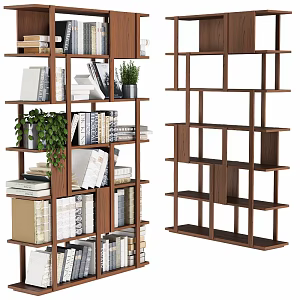 Bookcase Bookshelf Book Rack Storage Cabinet 3d model