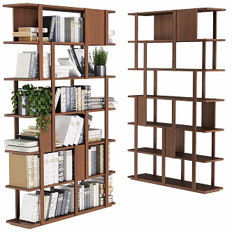 Bookcase Bookshelf Book Rack Storage Cabinet 3d model