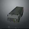 Green Military Truck With Blue Lights Multiple Wheels Number 21 And Checkered Emblem