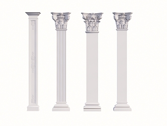 French Roman Column Component Column 3d model