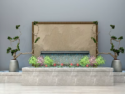 Chinese garden sketch garden sketch 3d model