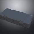 Gray Hard Storage Case With Textured Surface Durable Construction And Secure Latches